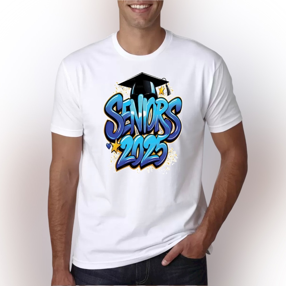 Seniors 2025 Graduation T-Shirt – Graffiti Style Class of 2025 Tee, Senior Year!